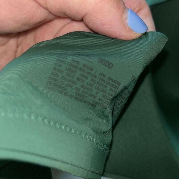 New Auden “the bliss”evergreen lightly‎ lined wire free bra size 36DD - Picture 4 of 5